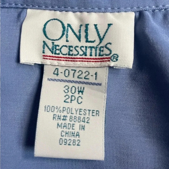 Only Necessities Blue Button-Up Blouse - Size 30W - Picture 3 of 7